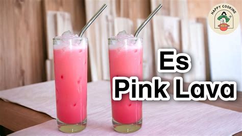 Seger Panas Gini Buat Es Pink Lava Ala Richeese Simple Cuma Bahan