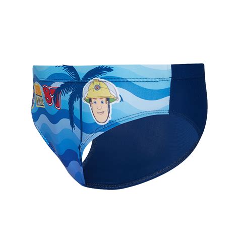 Fireman Sam Boy Swim Brief Se1832 Blue