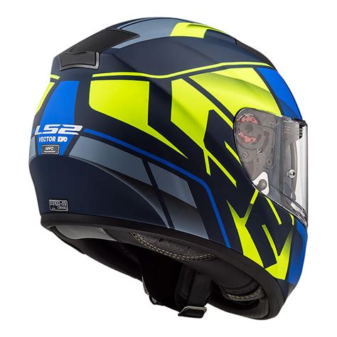 LS2 FF397 Vector Evo Kripton Full Face Motorbike Helmet - Matte Blue ...