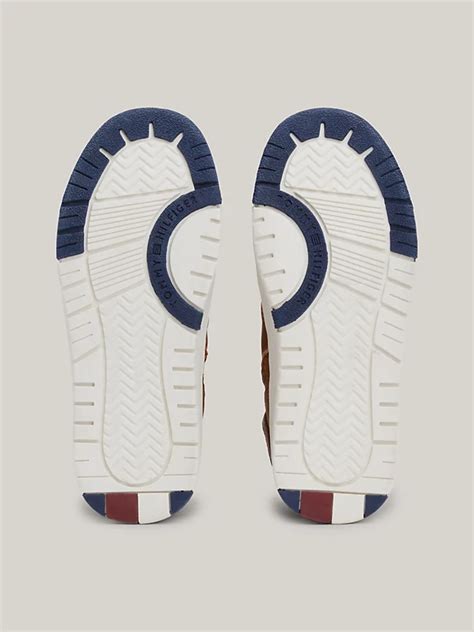 Mid Top Lace Up Trainers Brown Tommy Hilfiger
