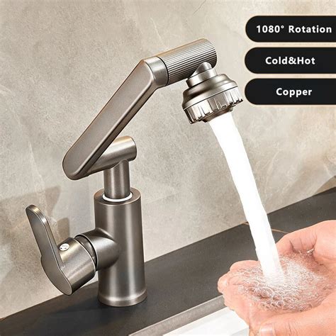 Universal G1 2 Hot And Cold Rotating Faucet 1080 Degree Rotation Copper Material Dual Mode