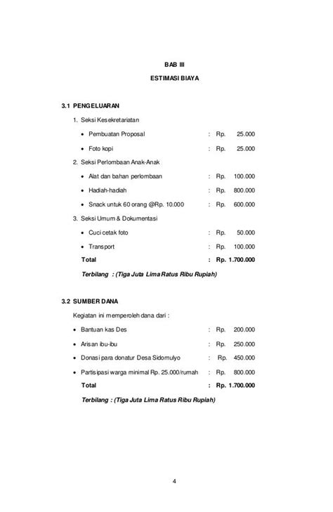 Contoh Proposal 17 Agustus 2018 Amat