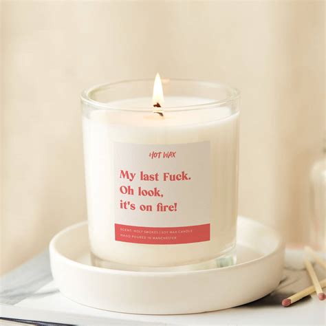 Funny My Last Fuck Friendship Gift By Hot Wax Notonthehighstreet