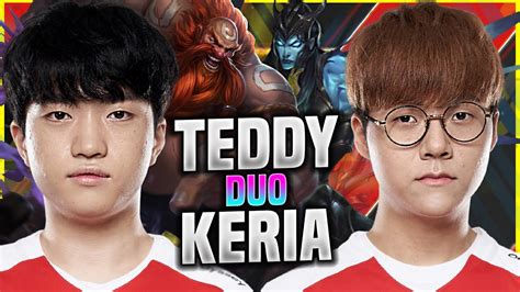 T1 TEDDY DUO WITH T1 KERIA T1 Teddy Plays Kalista ADC Vs Ezreal