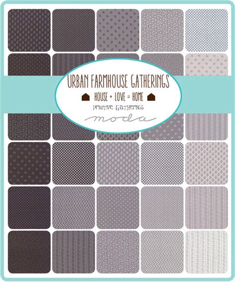 Moda Urban Farmhouse Gatherings Fat Quarter Bundle By Primitive