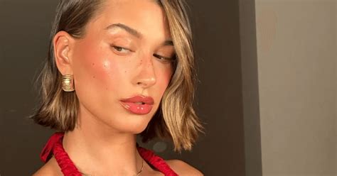 Hailey Bieber Poses In A Retro Bikini For Sultry Sports Car Pictures