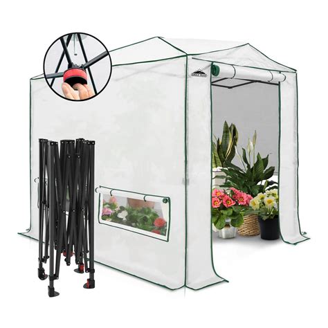 Eagle Peak 8x6 Portable Heavy Duty Walk In Pop Up Greenhouse Indoor