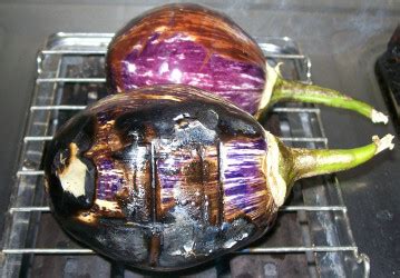 How To Roast Eggplant On Gas Flame Roasting Baingan Brinjal Aubergin