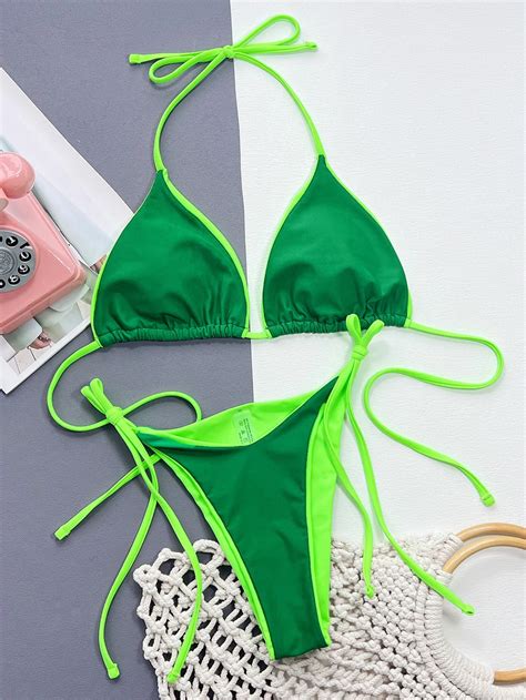 Sexy Brazilian String Thong Bikini Swimwear Set New Texas Republic