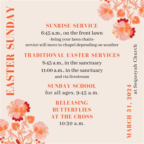 Easter Services Updated 2024 Sequoyah Hills Presbyterian Church