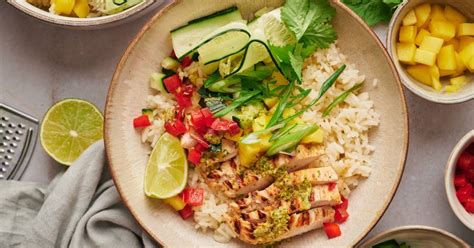 Grilled Chicken Bowls Slender Kitchen