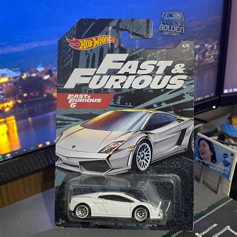 Hot Wheels Fast Furious Lamborghini Gallardo Lp White Japan Card Shopee Singapore