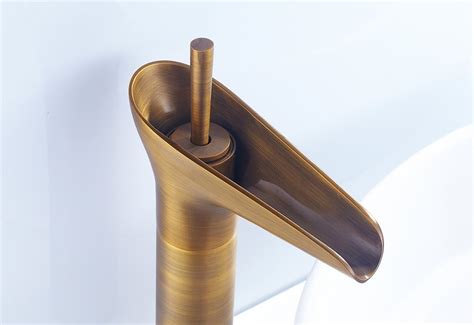 Fancy Basin Faucet Tap Mixer Hot And Cold Waterfall Inch Height Brown Antique Colour At Rs
