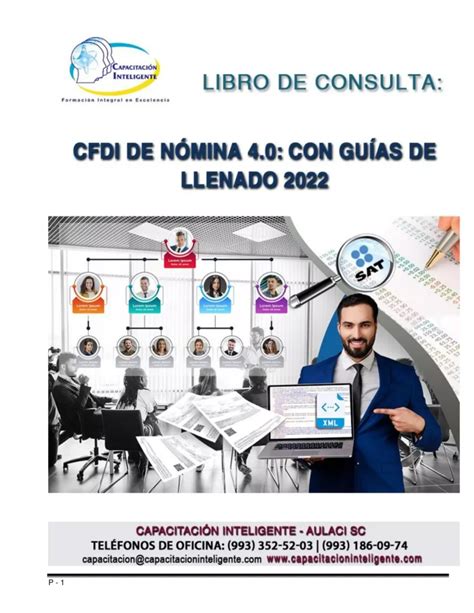 CFDI de Nómina 4 0 con Guías de Llenado Capacitación Inteligente