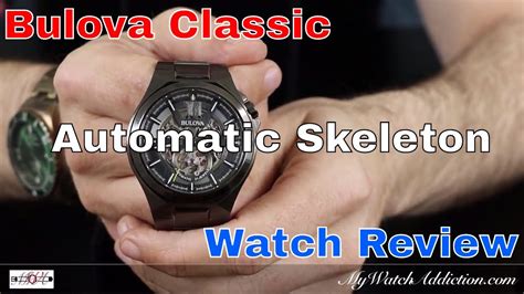 Bulova Classic Watch Review Automatic Skeleton 98A179 YouTube