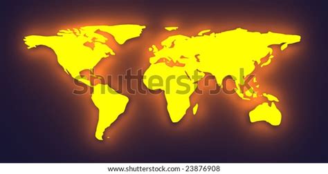 Glowing World Map Stock Illustration 23876908 Shutterstock