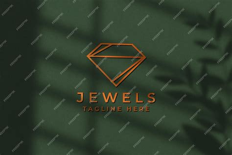 Premium Psd Elegant Minimalist Logo Mockup With Shadow Overlay