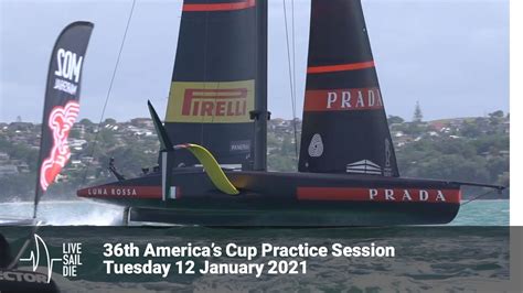 36th Americas Cup Practice Racing Tuesday 12 January 2021 Youtube