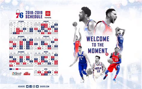 Sixers Printable Schedule