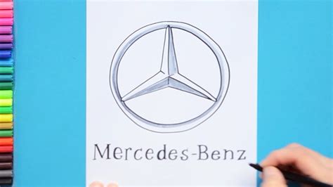 How To Draw Mercedes Benz Logo Youtube