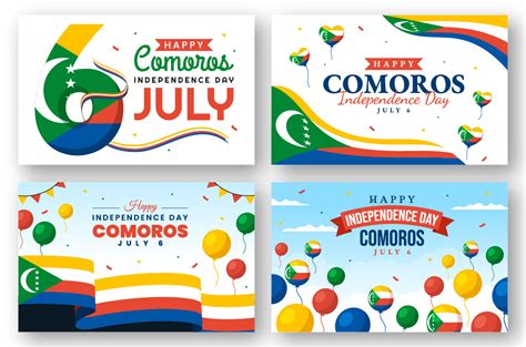 12 Happy Comoros Independence Day Illustration MasterBundles