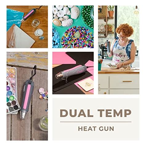 Heat Gun For Crafts Mini Dual Temp Hot Air Gun Tool For Epoxy Resin Shrink Wrapping Vinyl