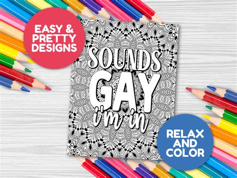 Gay Quotes Coloring Pages Graphic By DesignScape Arts Creative Fabrica