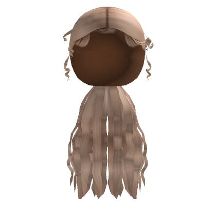 Sleek Curly Ponytail In Blonde Roblox
