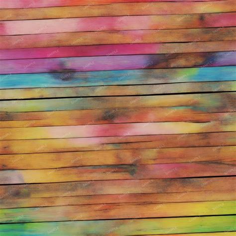 Rainbow Wood Wall 46 Pattern Crew