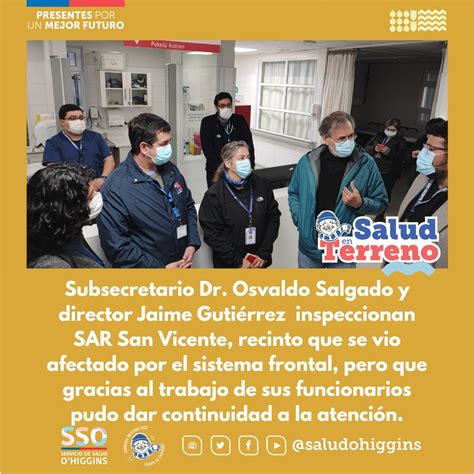 Ministerio De Salud On Twitter Rt Saludohiggins Nos Trasladamos A