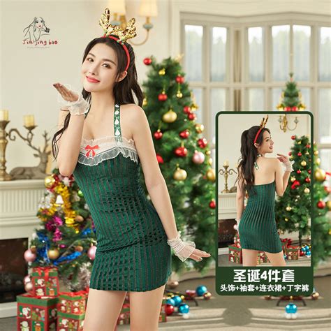 Christmas Costumes Sexual Uniforms Sexy Lingerie Cosplay Holiday Dress Temptation Set Women