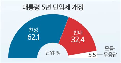 세계일보 신년 여론조사 62 “대통령 5년 단임제 개정” 58 “4년 중임제 적합” 세계일보