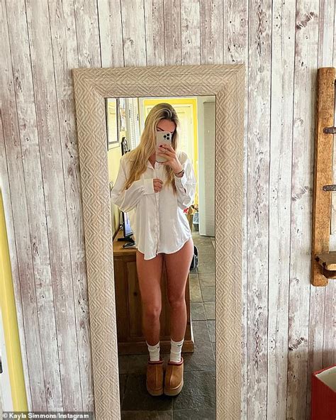 Kayla Simmons Sets Pulses Racing As She Puts On A Very Daring Display In A Skimpy Brown Bikini