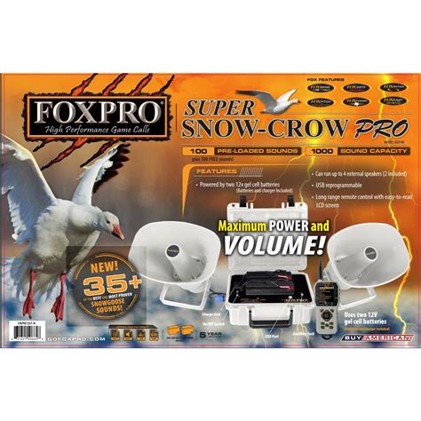 FOXPRO Super Snow Crow Pro SSCP Electronic Snow Goose/Crow Caller