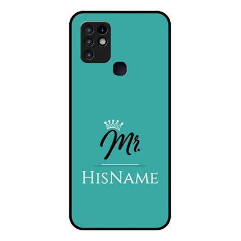 Buy Infinix Hot Custom Glass Phone Case Mr With Name