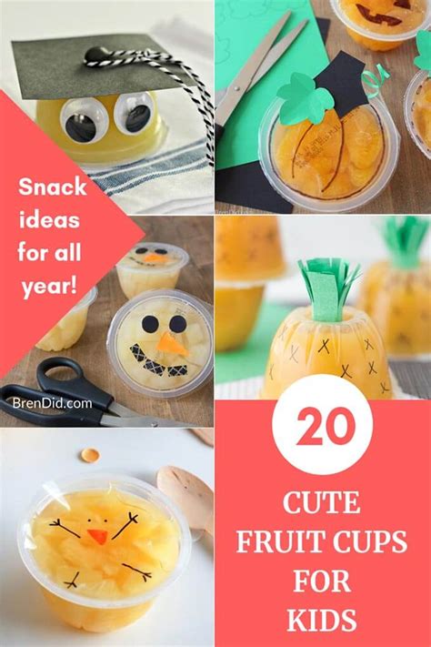 20 Adorable Fruit Cups For Kids A Year Of Healthy Snacks Bren Did