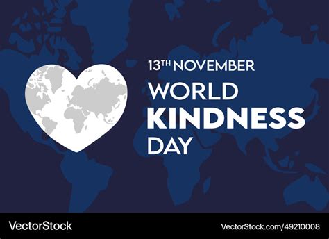 Happy World Kindness Day November 13 Royalty Free Vector