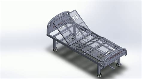 Hospital Medical Bed 3D Design Animation SolidWorks YouTube