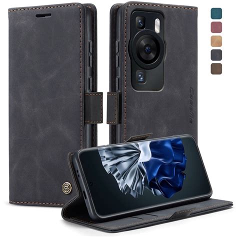 CaseMe Кожаный чехол для Huawei P60 / P60 Pro / Хуавей П60 Про с ...