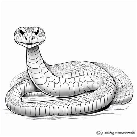 Free Printable Snake Coloring Pages Unleash Your Inner Artist