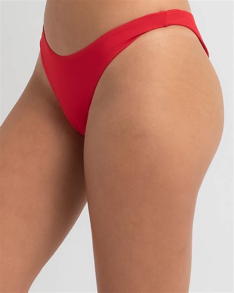 Shop Topanga Maria High Cut Bikini Bottom In Chilli Red Fast Shipping Easy Returns City