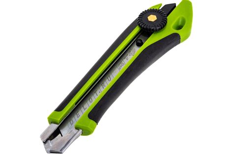 Нож со сменным лезвием с фиксацией, двухкомпонентный корпус, 18 мм Дело ...