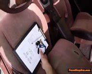 Blonde Babe Gives The Pawnshop Owner A Blowjob In Her Car