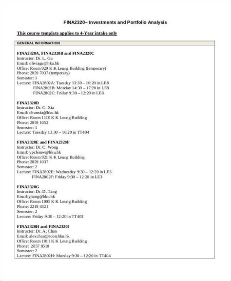 investment analysis templates  excel ms word