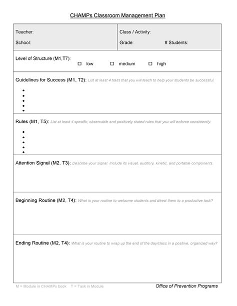 Classroom Management Plan 38 Templates And Examples ᐅ Templatelab