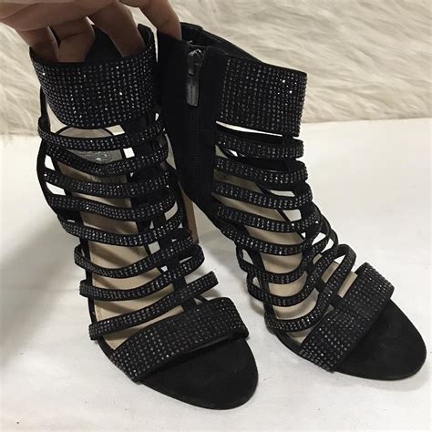 Vince Camuto Gladiator Rhinestone Heels There Are Depop