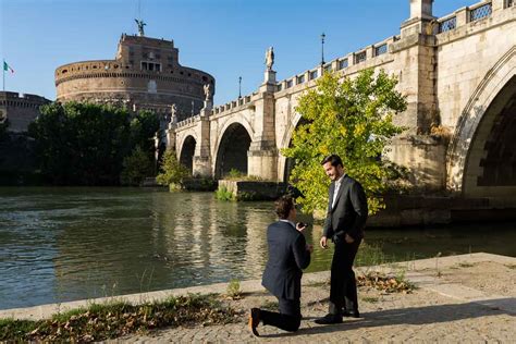 Same Sex Wedding Marriage Proposal In Rome Photographer Service