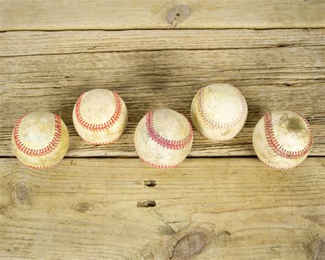 Vintage Old Baseballs For Decor Vintage Baseball Antique Baseball