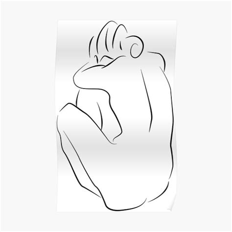 Henri Matisse Naked Woman Matisse Line Drawing Premium Matte Vertical Poster