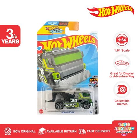 Hot Wheels Heavy Hitcher Green Lot P N Shopee Malaysia